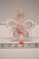 Unmarked art glass flower