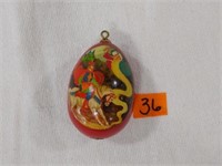 Russian Wood egg hand painted
