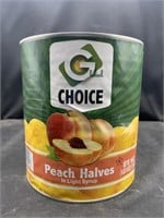 Peach halves over 6 pounds
