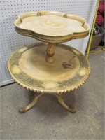 2 Tier Italian Table Paint Chipping
