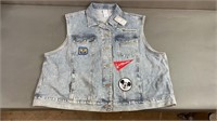 50th Anni Disneyworld Vault Pennant Denim Vest