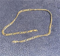 .925 Silver Necklace 17"L Broken clasp 14 grams