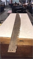 Vintage 2 man saw blade  (no handles)