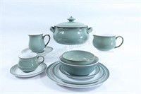 DENBY, England Regency Green Pottery Set