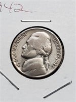 Better Grade Silver 1942 Jefferson Nickel