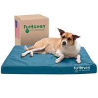 Furhaven Water-Resistant Cooling Gel Dog Bed for L