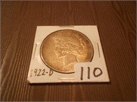 1922D Peace Dollar