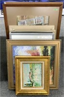 Collection of Ten 19th & 20th Century Artworks.