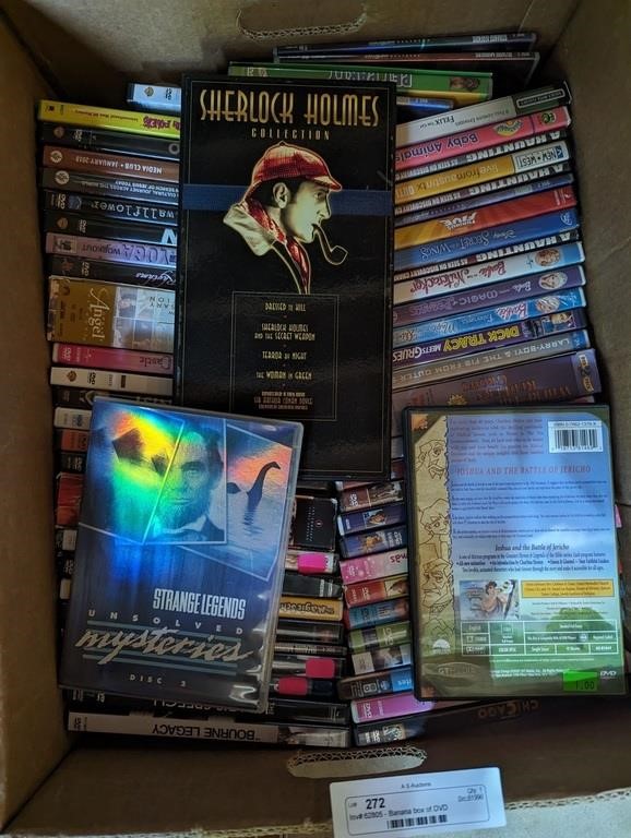 Banana box of DVD