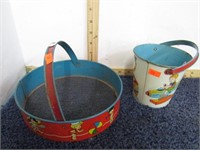 TIN SAND BUCKET & SCREEN