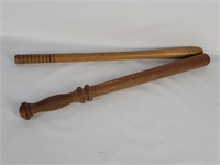 2 Wooden Billy Clubs
