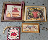 LOT OF COUNTRY KITCHEN WALL ART