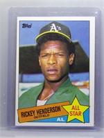 Rickey Henderson 1985 Topps All Star