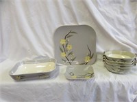 7PC WEIL WARE DISHES 9.5"