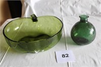 GREEN APPLE BOWL & BOTTLE