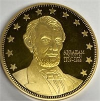 1809-1865 ABRAHAM LINCOLN GOLD COIN