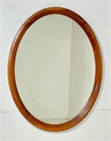 Henkel-Harris mirror, Cherry, oval frame,