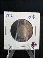 1876 Three Cent Coin