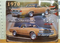 Metal sign 1970 El Camino SS454