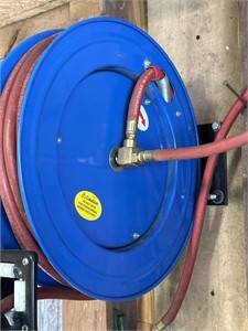 Hose Reel with hose. Like new condition