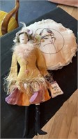 Handmade doll and pillow