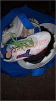 Bag with helmet and two pairs of cleats