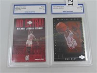 2 Michael Jordan Cards, Both Grade GEM MT 10