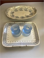 Misc dishes and candle holders