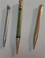 (3) VINTAGE MECHANICAL PENCIL INCLUDE GOLD FILLED