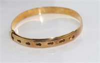 9ct yellow gold extendable bracelet