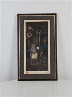 Mihajlo Petrov Artist Proof Surrealist Etching