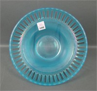 U.S. Glass Blue # 8076 Small Open Works Bowl
