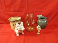 Vase, pitcher, Pig, birdhouse,