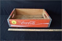 VTG Coca Cola Red Wooden Crate Tray