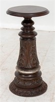 Acanthus Motif Carved Wood Pedestal Stand