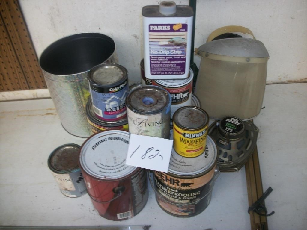 GRINDING SHIELD, MISC PAINT LOT