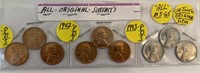 1941-42 & 43 PDS BU Lincoln Cents