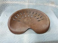 Steel tractor seat