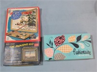 Vintage Wooden U.S. Puzzle - Oil Painting Kit