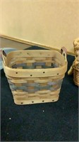 Vintage Large Wicker Tray, wicker basket with