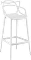 Molded Plastic Bar Stool with Foot Caps