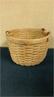 LONGABERGER Hostess Wildflower Basket Leather