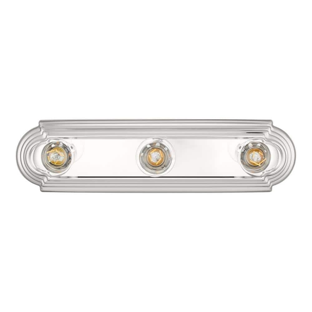 Hampton Bay 18 in. Chrome Finish Vanity Light