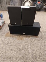 JBL speakers, left, right and center
