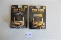 2 - Racing Champions 24K Gold Plated Comm Series
