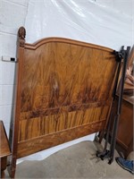 Full size Antique  headboard and rails