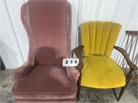 (2) Upholstered chairs