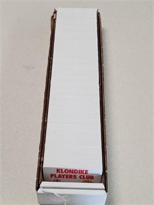Full Box of Klondike Players Club Cards