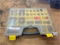 Storage box with electrical, grease fittings, pins