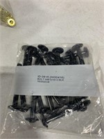 APPROX: 20 PACK OF BLACK BOLTS, 5/16 X 3 IN.